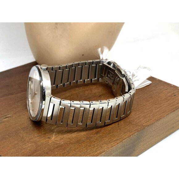 Movado Women's Watch 3601090 Bold Swiss Quartz Silver Dial Stainless Steel 34mm - Picture 9 of 14